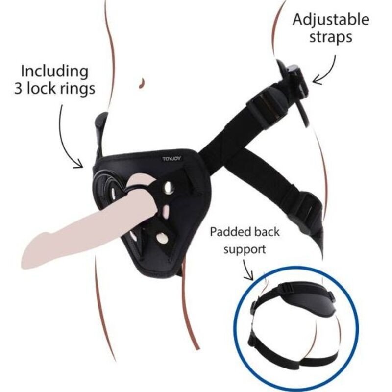 GET REAL black Deluxe strap-on harness, 5 cm – image 1 GET REAL black Deluxe strap-on harness, 5 cm – image 1
