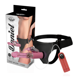 Gode-ceinture Harness Attraction Daniel avec vibration et rotation 18 cm – photo 2