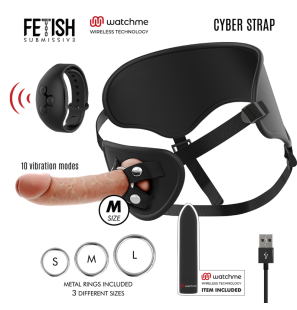 Harnais strap-on avec gode et balle télécommandée 19,5 cm – photo 1