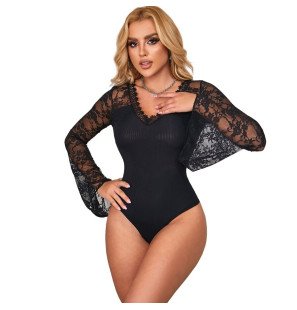 SUBBLIME floral-pattern teddy lingerie – image 2