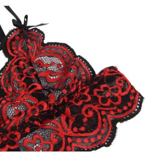 Zweiteiliges Spitzen-Dessous-Set von Subblime mit Top und Slip – Bild 7