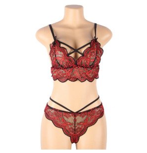 Subblime two-piece lace lingerie set with top and briefs – image 8