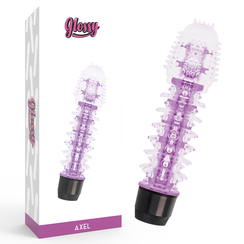 Wibrator GLOSSY Axel 14 cm, liliowy – zdjęcie 1