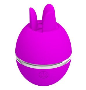 Pretty Love Gemini – okrągły silikonowy wibrator, fioletowy – zdjęcie 5