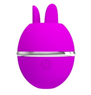 Pretty Love Gemini Round Purple Silicone Vibrator – image 6