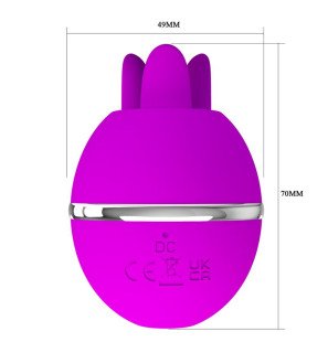 Pretty Love Gemini – okrągły silikonowy wibrator, fioletowy – zdjęcie 9