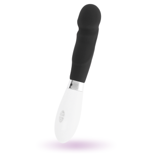 GLOSSY black vibrator, 12 cm, for targeted stimulation – image 3