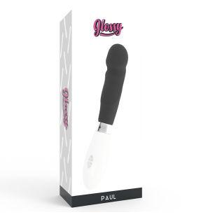 GLOSSY black vibrator, 12 cm, for targeted stimulation – image 6