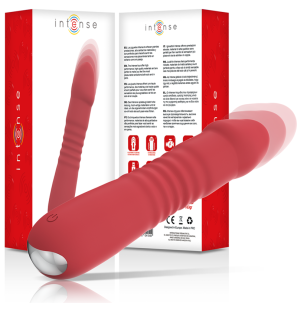 INTENSE Juni Up en Down vibrator met 10 vibraties, rood, 17,3 cm – foto 1