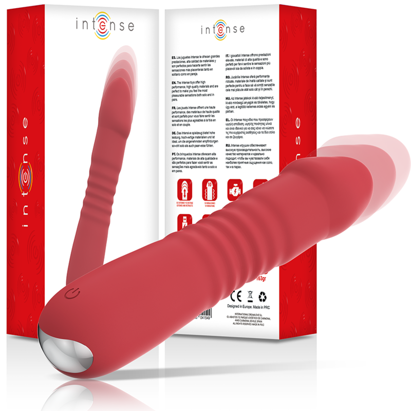 INTENSE Juni Up en Down vibrator met 10 vibraties, rood, 17,3 cm – foto 1 INTENSE Juni Up en Down vibrator met 10 vibraties, rood, 17,3 cm – foto 1