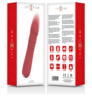 INTENSE Juni Up en Down vibrator met 10 vibraties, rood, 17,3 cm – foto 5