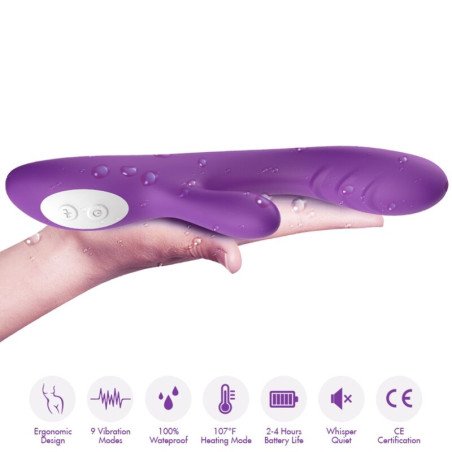 Armony Spark, fioletowy wibrator z efektem cieplnym, 65 mm – zdjęcie 2